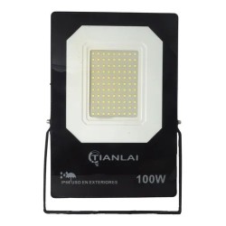 Reflector Led 100w Slim Luz Blanca P/ Exterior 110-220 V