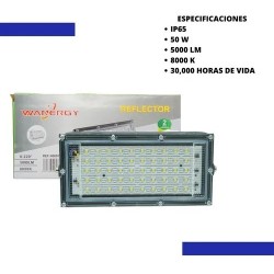 Reflector Led 50w Con Lupa,...