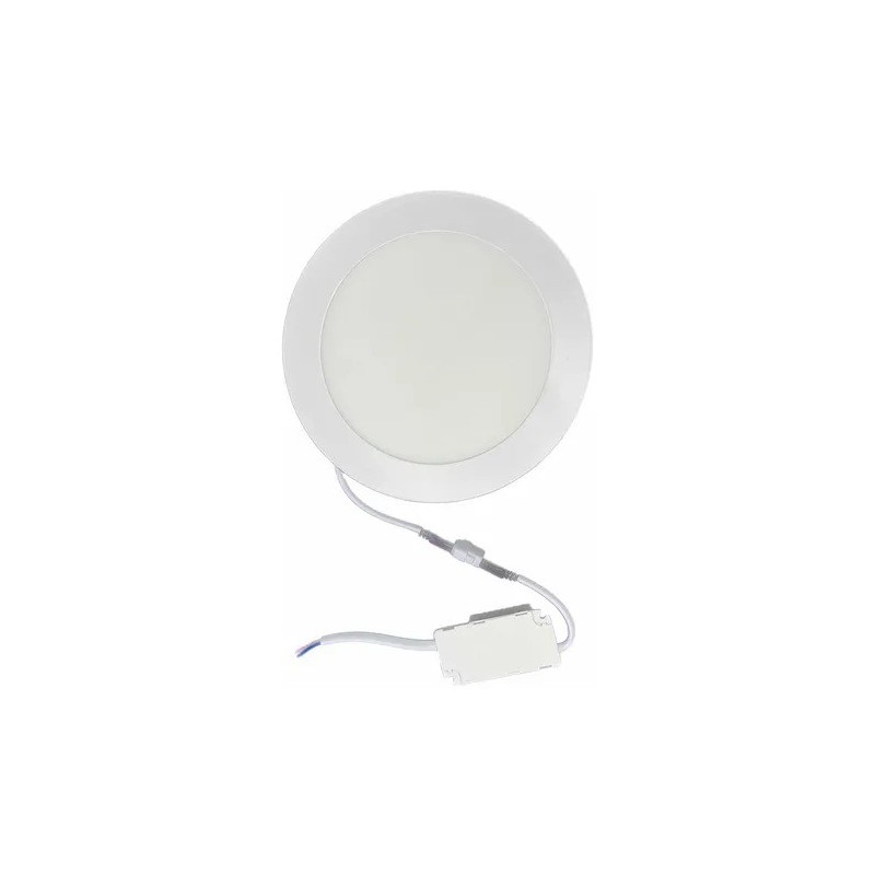 Lampara  6w Led Empotrar Redonda Luz Blanca 12 Cm Plafon