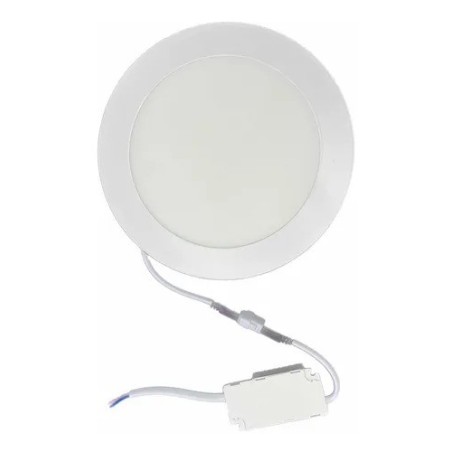 Lampara  6w Led Empotrar Redonda Luz Blanca 12 Cm Plafon