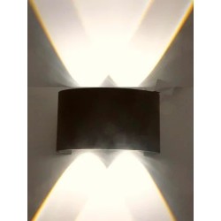 Lámpara Led Pared Arbotante 4 Luces Luz Cálida Int/ext Muro