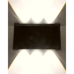 Lampara Led Pared Arbotante 6 Luces Luz Cálida Int/ext Muro