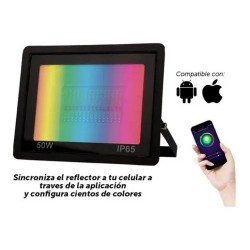 Super Reflector Rgb 50w Multicolor Smart Wifi Inteligente