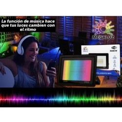 Super Reflector Rgb 50w Multicolor Smart Wifi Inteligente