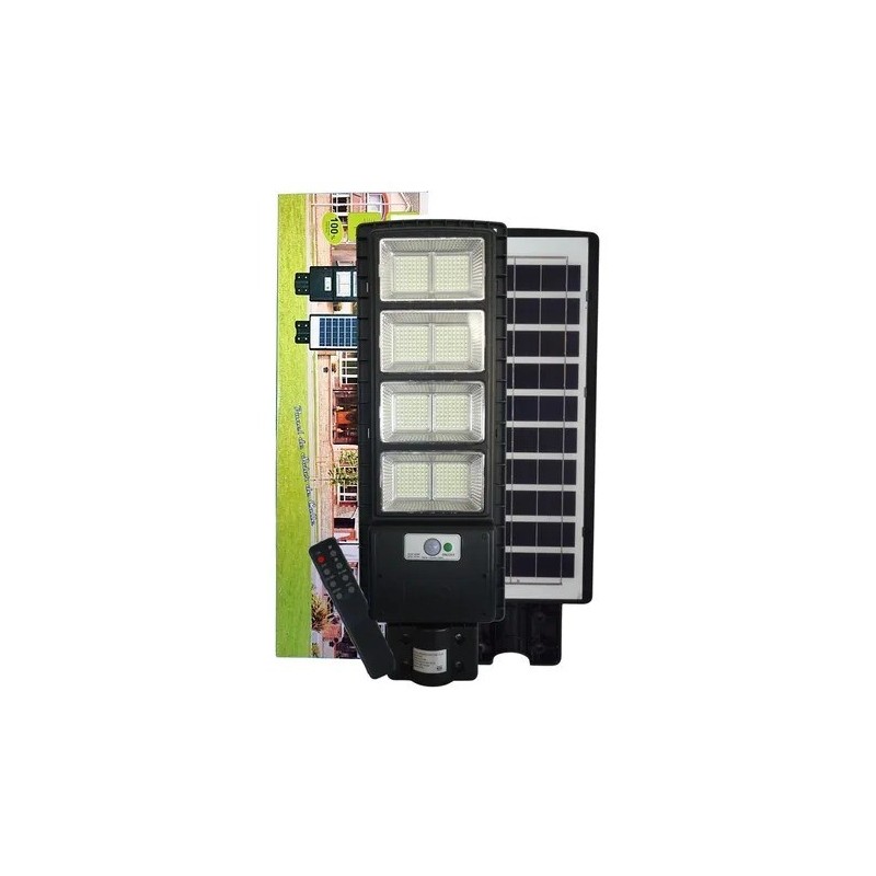 Lampara 120w Led Solar Con Brazo Alumbrado Publico (9000lm)