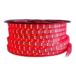 Manguera Tira 50 Mts Rgb Multicolor Para Exterior Doble Led