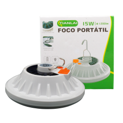 Foco Led Recargable Portatil Solar Camping