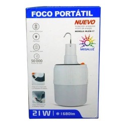 Foco Led Portátil Recargable Panel Solar Acampar Emergencia