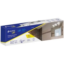 Arbotante Led Decorativo Satinado Triple Para Baño Cromado