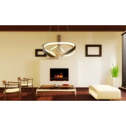 Lampara Candil Neon Led Minimalista Control 3 Tonos 3124