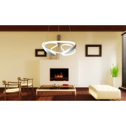 Lampara Candil Neon Led Minimalista Control 3 Tonos 3124