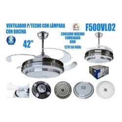 Lampara Led Ventilador Aspa...