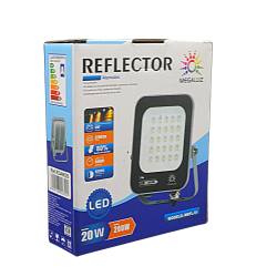 Reflector Led Slim 20w Ip66 Ultra Delgado Luz Blanca