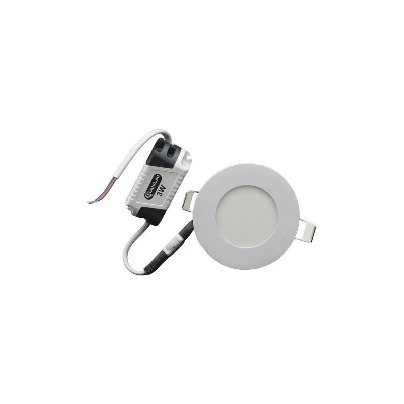 Lampara De Empotrar Led 3w , Plafon Luz Blanca 6500