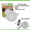 Lampara De Empotrar Led 3w , Plafon Luz Blanca 6500