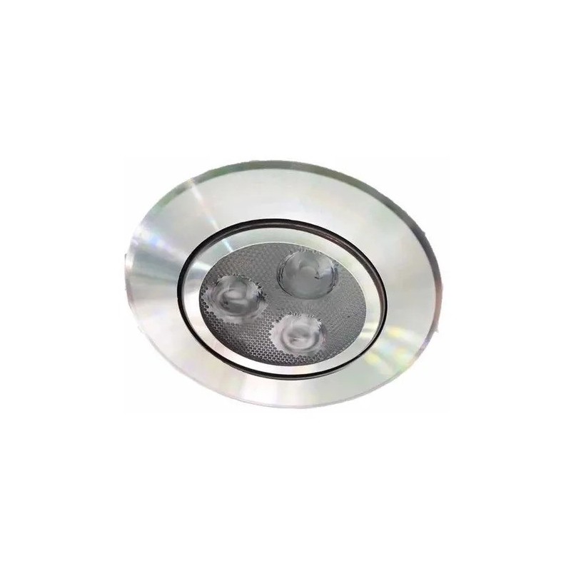 Lampara Led Dirigible Satin De Empotrar 3x1 3w Completa