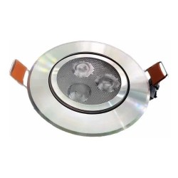 Lampara Led Dirigible Satin De Empotrar 3x1 3w Completa