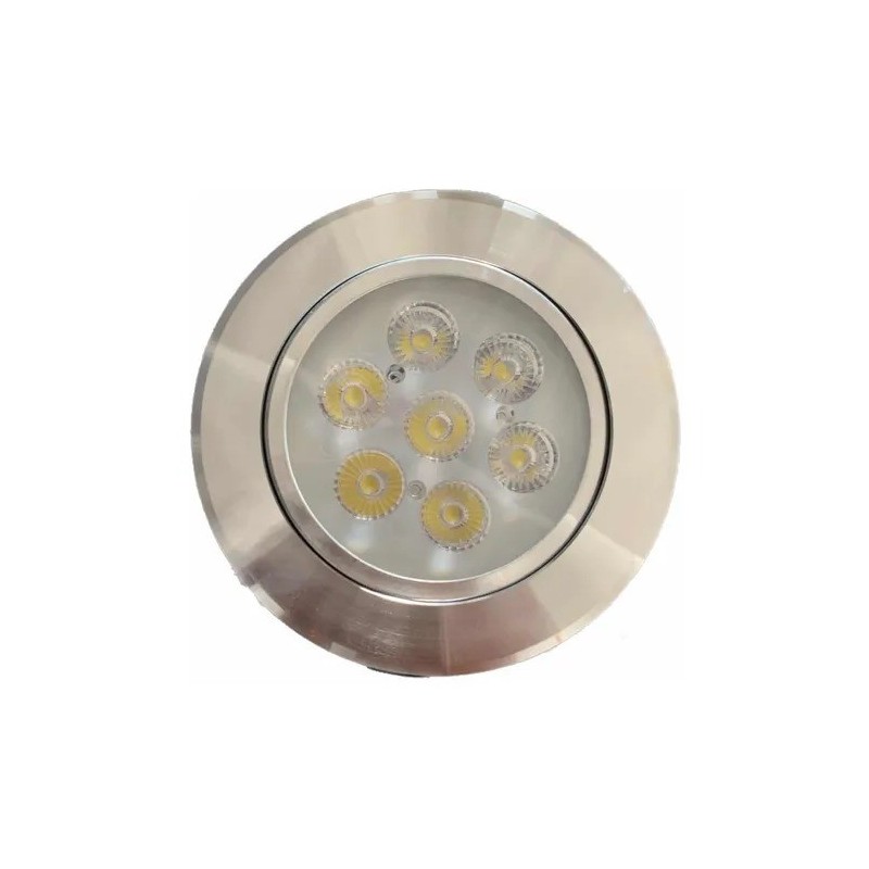 Lampara Led 7x1w Empotrar Dirigible Satinada Super Potente