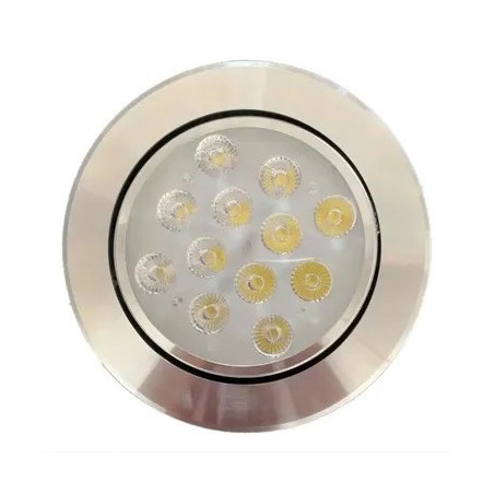 Lampara 12x1w Led Satinadas Dirigible Empotrar