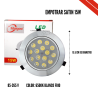 Lampara 15x1w Led Satinadas Dirigible Empotrar