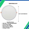 Lampara 24w Panel Led Ajustable Para Botes , Plafon O Caja