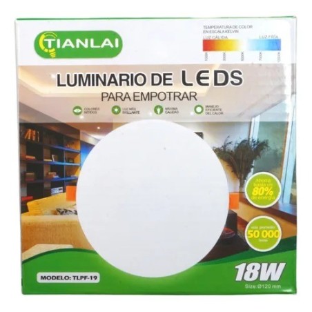 Lampara18w Panel Led Spot Ajustable Bote Plafon Potente