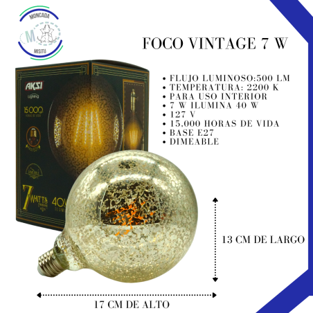 Ampliar imagen Foco Vintage Aksi Leopardo 7W Dimeable