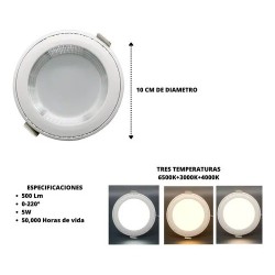 Lampara 5w De Empotrar Led...