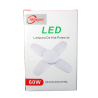 Foco Led 60w Tipo Ventilador Luz Blanca 4 Aspas