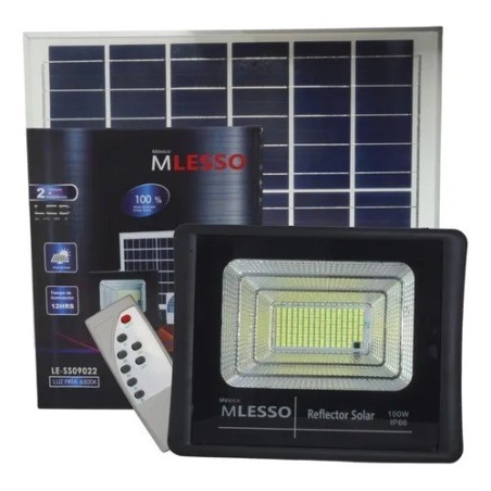 Reflector Solar 100w Led (900w) S Potente Panel Solar Ind.