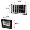 Reflector Solar Led 200w C/panel Y Control Remoto