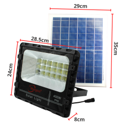 Reflector Solar Led 400w Potente Panel Y Control Remoto Hd