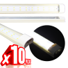 Regleta 10 Pz 48w Doble Tira Led Luz Blanca Doble Tira