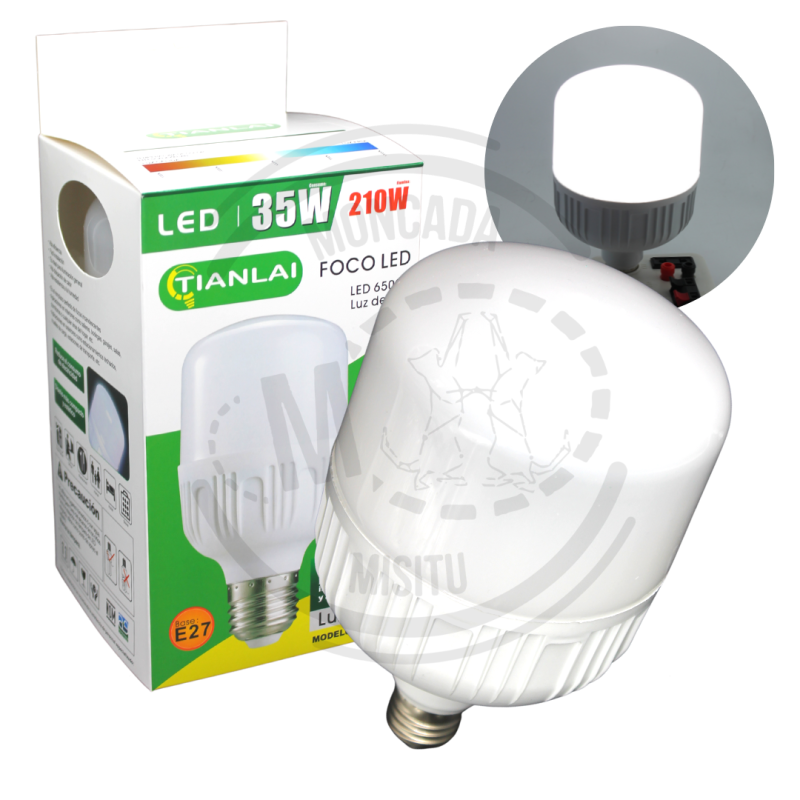 Foco led tipo bala 35W luz blanca  TIANlAI