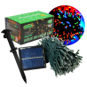 Serie De Alambre Led Solar Multicolor Navideña