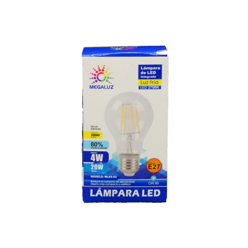 Foco Led Vintage Tipo Incandescente Bombilla 4w Calidos