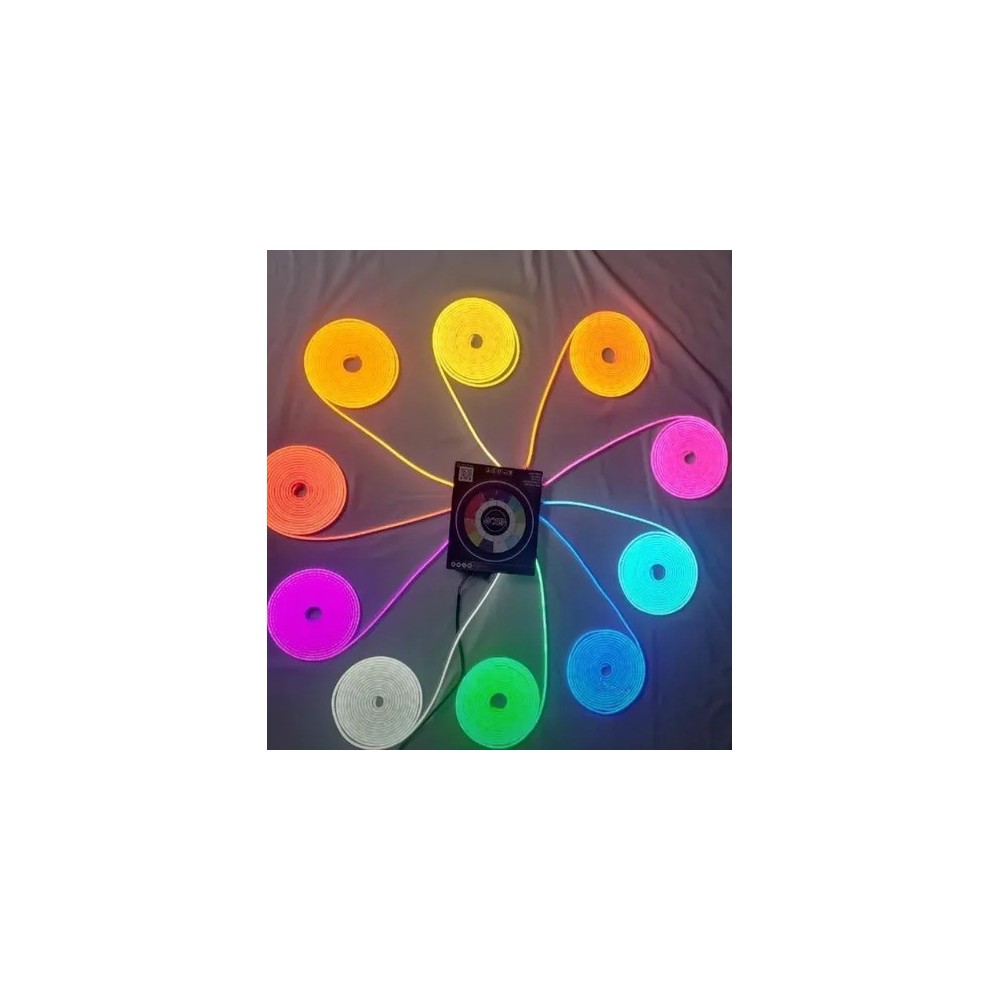 Manguera Tira Neon Led Flexible 5 Mts Diferentes Colores