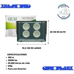 Reflector Led 200w Máxima...