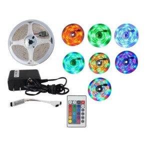 Tira Led Rgb Multicolor Completa 5 Mts 3528