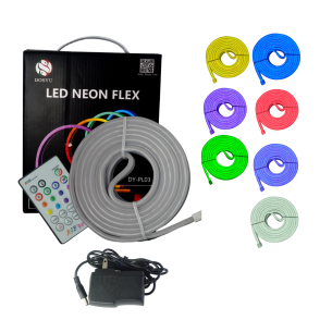 Manguera Neon Led Rgb Multicolor Control Remoto Corte 2.5 Cm