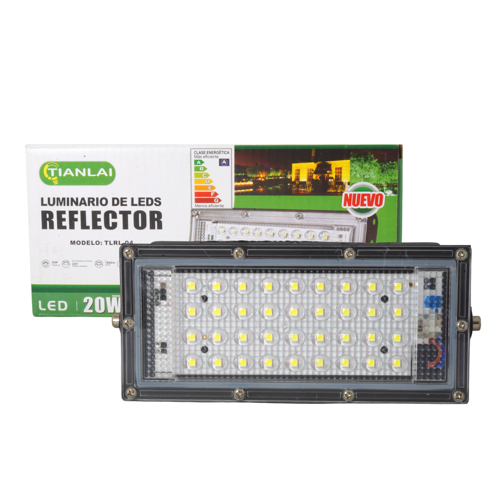 Reflector Led 20w Potente Iluminación Exterior