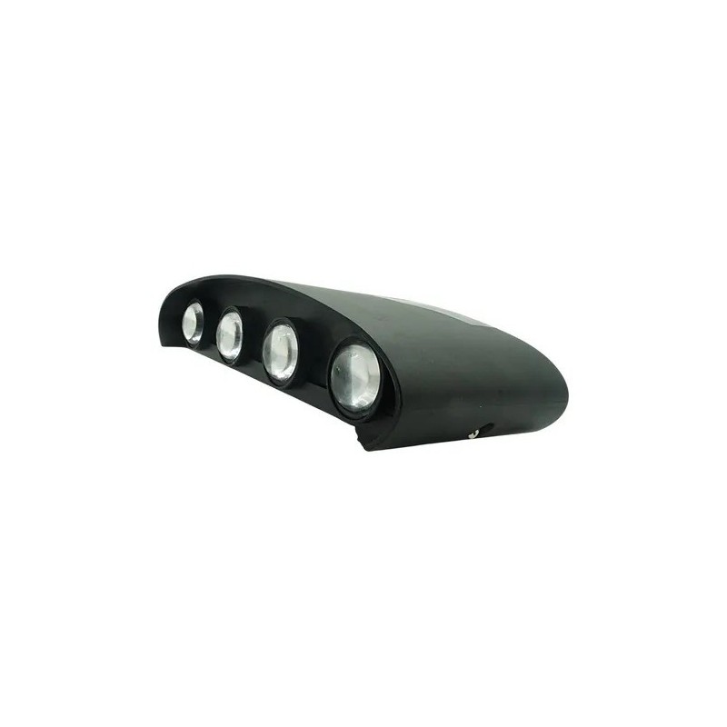 Lampara Led Pared Arbotante 8 Luces Luz Cálida Int/ext Muro