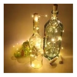 Corcho Led Para Botellas Luz Blanca O Rgb Recicla