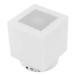 Bocina Moreka Cl-715 portátil con bluetooth blanca