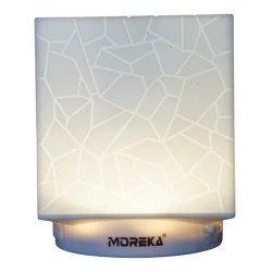 Bocina Moreka Cl-715 portátil con bluetooth blanca