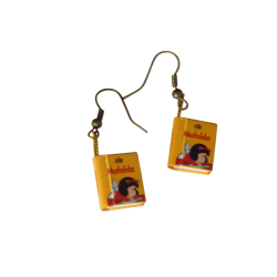 Mafalda Aretes Mini Libros...