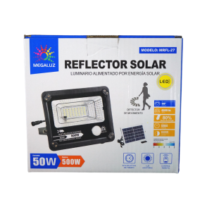 Reflector Solar 50w Exterior Sensor De Movimiento