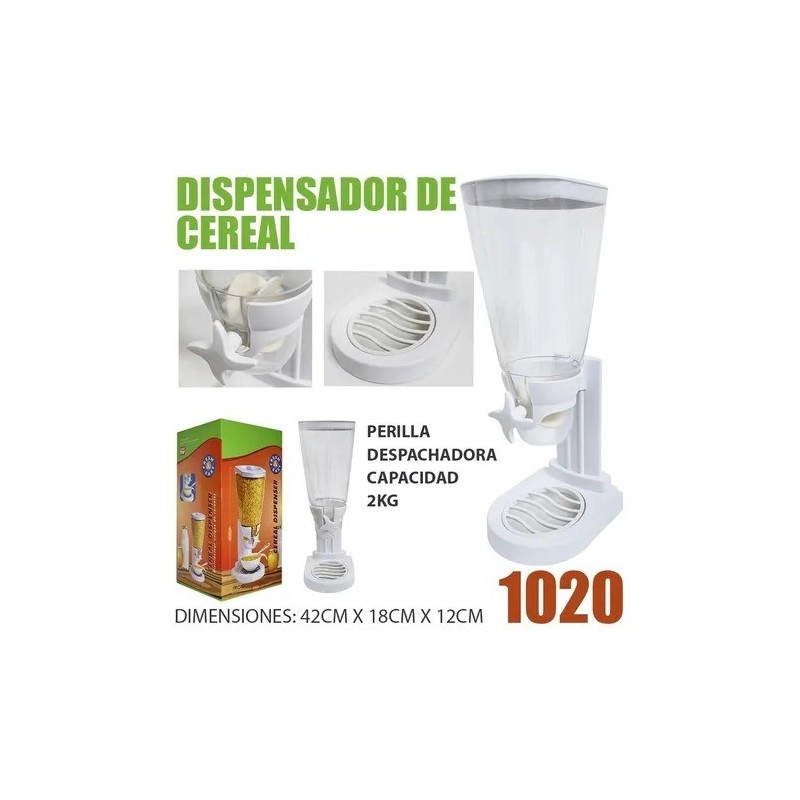 Mega Dispensador De Cereal Alimentos Semillas Capacidad 2kg