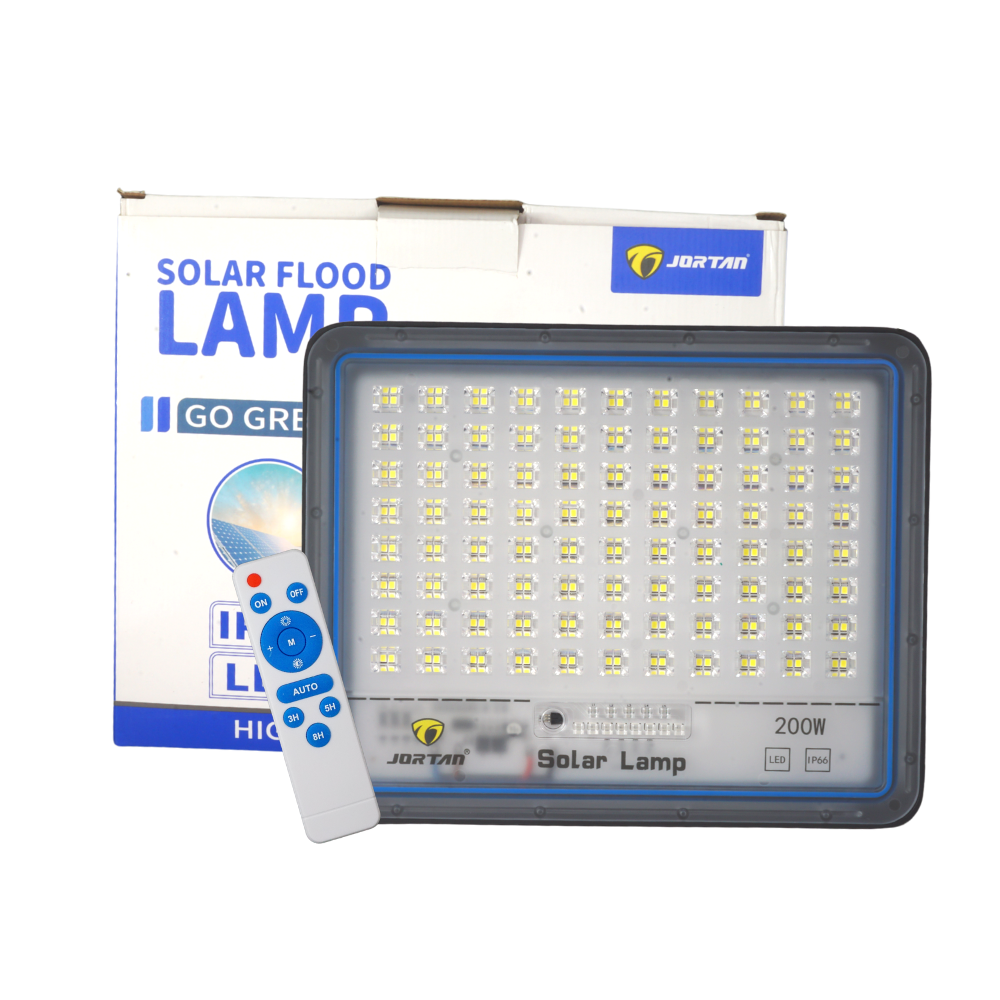 Reflector Solar Led 200w C/panel Y Control Remoto Exterior