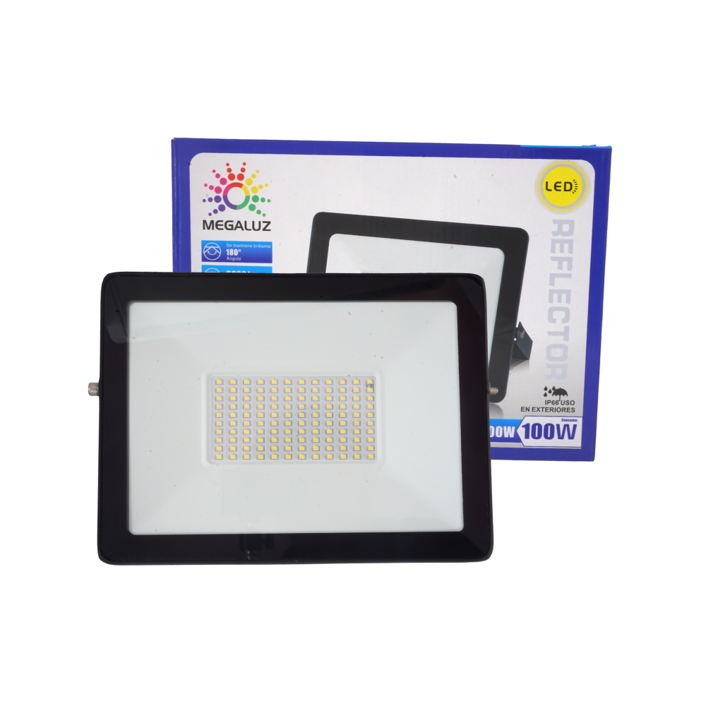 Reflector Led 100w Ilumina 1000w Luz Blanca Compacto Delgado